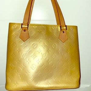 Authentic LV Yellow Monogram Vernis Houston